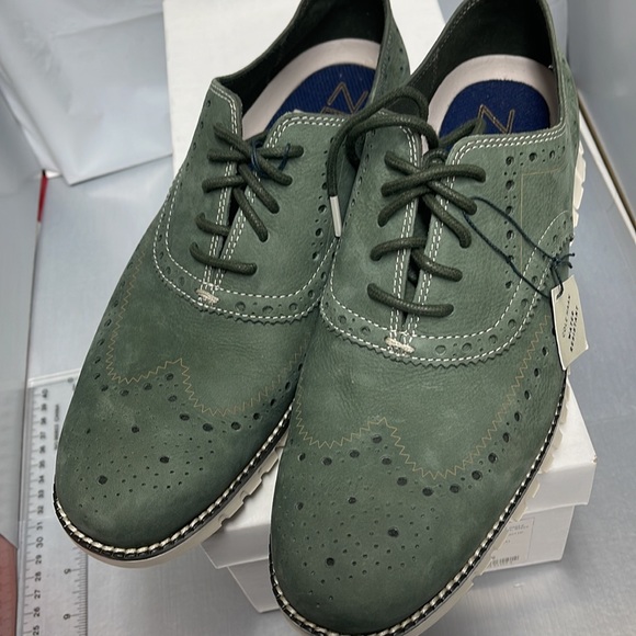 BNWT Cole Haan Zero Grand Wing Tip Sneaker 
Light Green size 7 - Picture 6 of 9
